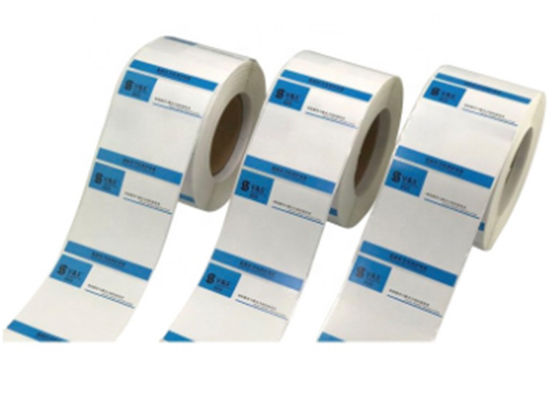 Πολυεστέρας 57x32mm μεταλλινών θερμικές στέλνοντας ετικέτες