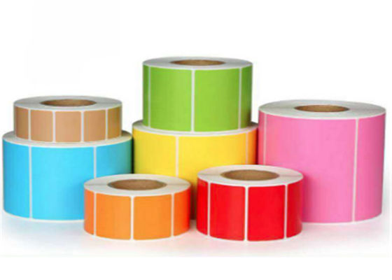 Odorless 65mm X 80mm αδιάβροχοι ρόλοι ετικετών γραμμωτών κωδίκων