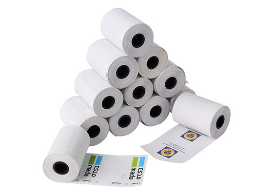 Κατάλογος μετρητών 45gsm 57x50mm θερμικοί ρόλοι FSC εγγράφου POS